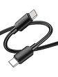 Cable HOCO X96 1 mt. Tipo C-C 100W 5A Negro - Miniatura 2