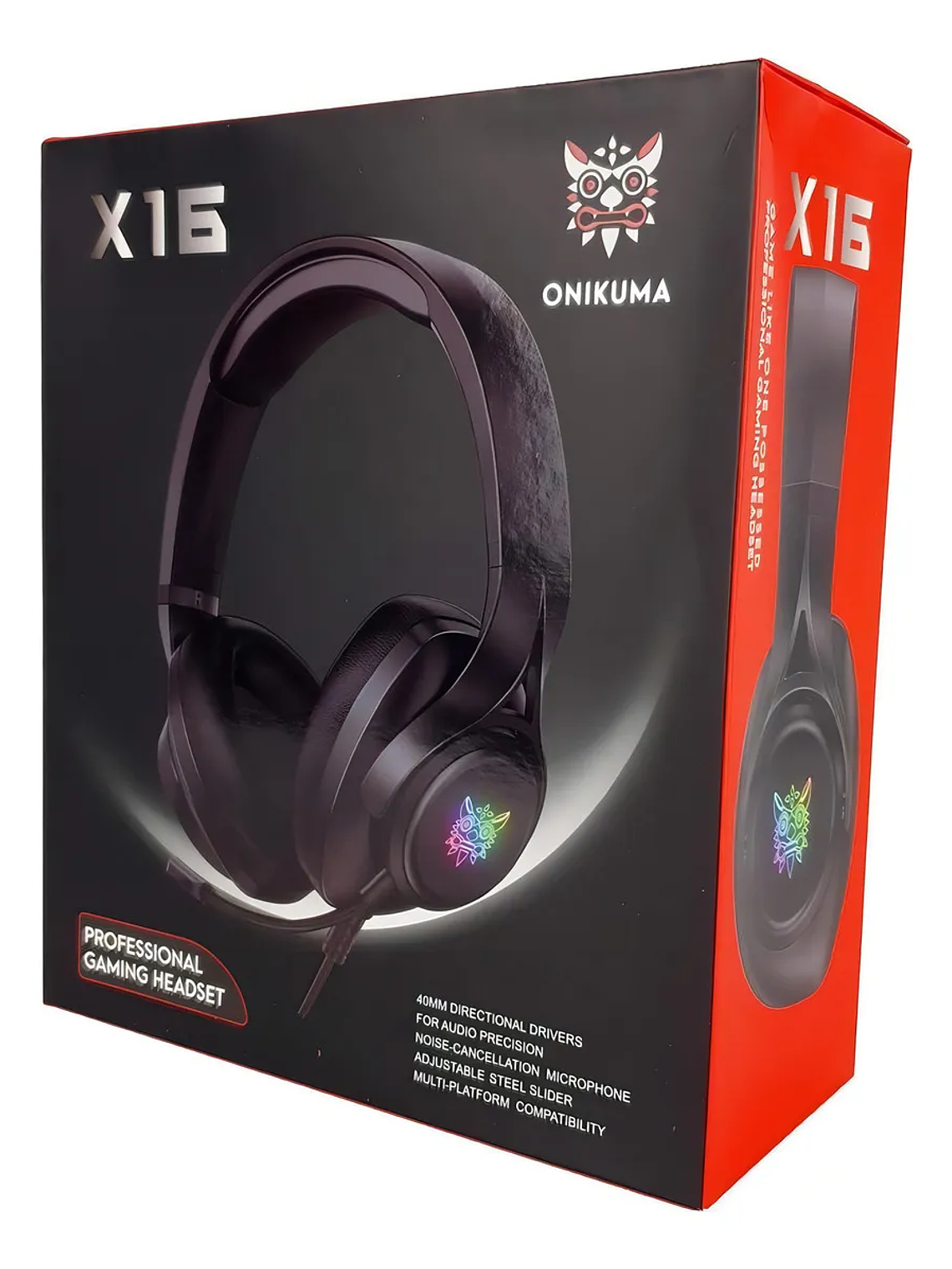 Audífonos Gamer Rgb Onikuma X16 3.5 Negro 2