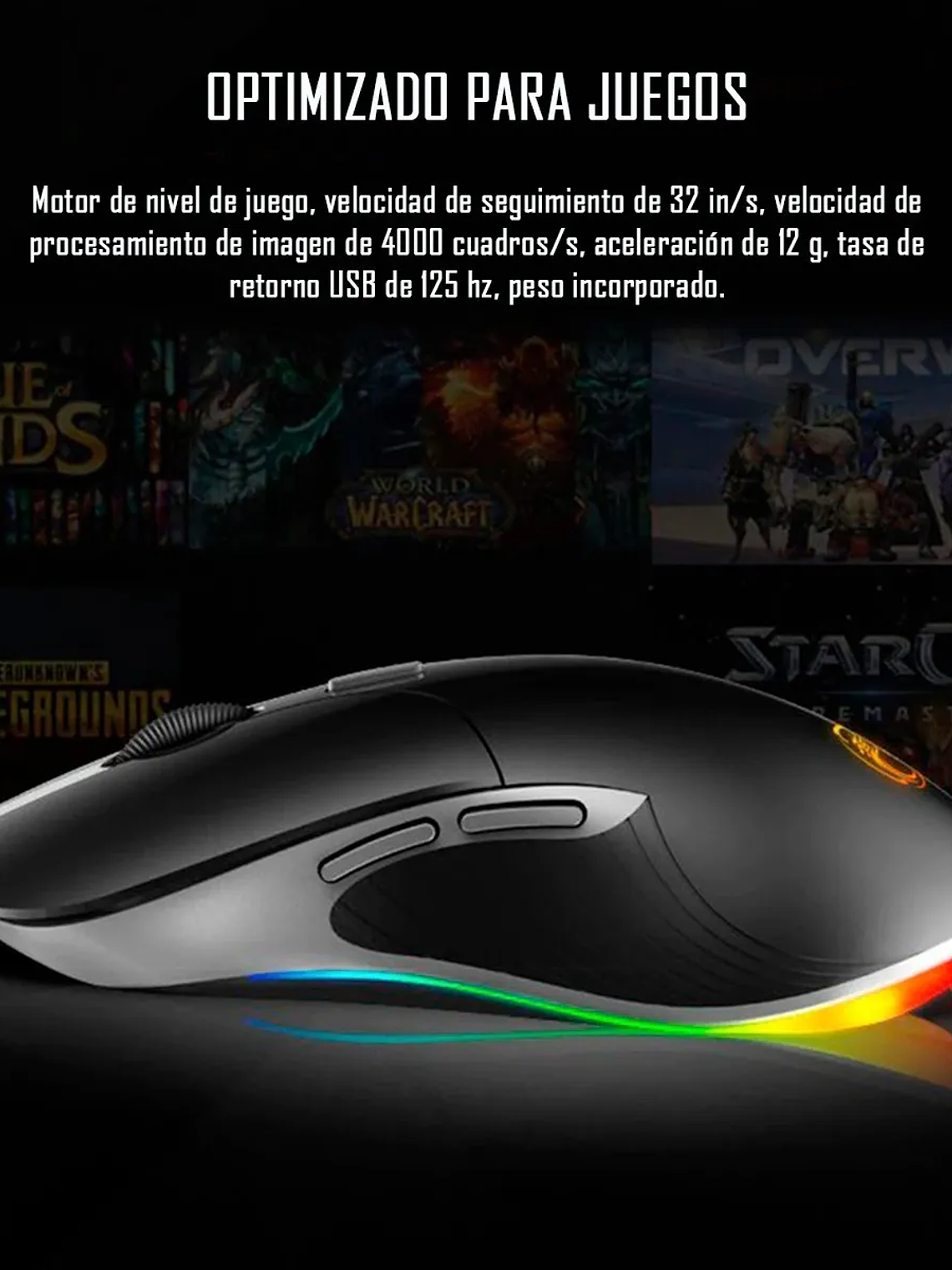 Mouse Gamer Premium Imice X6 6400 Dpi Retroiluminado 3