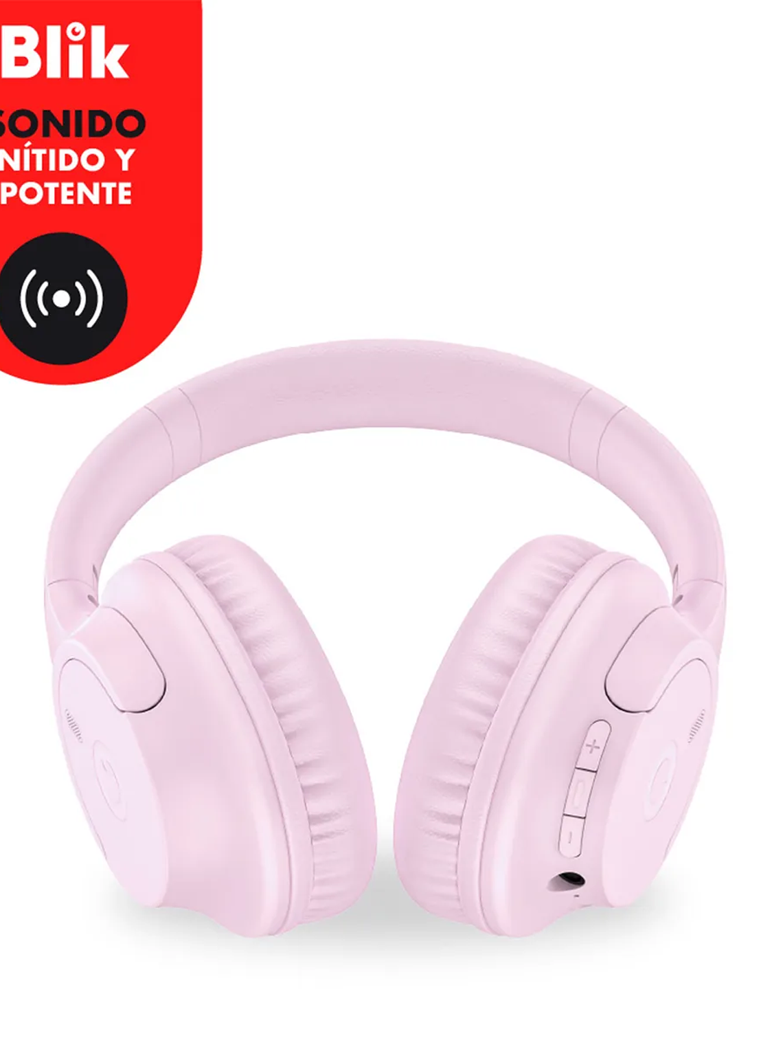 Audífonos Bluetooth Blik Soul250 16 Hrs Rosado Color Rosa 3