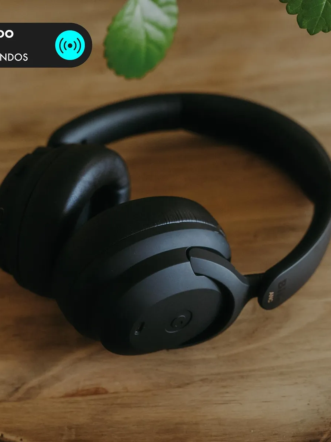 Audífonos Bluetooth Blik Soul900 Cancelación De Ruido 60 Hrs Color Negro 5