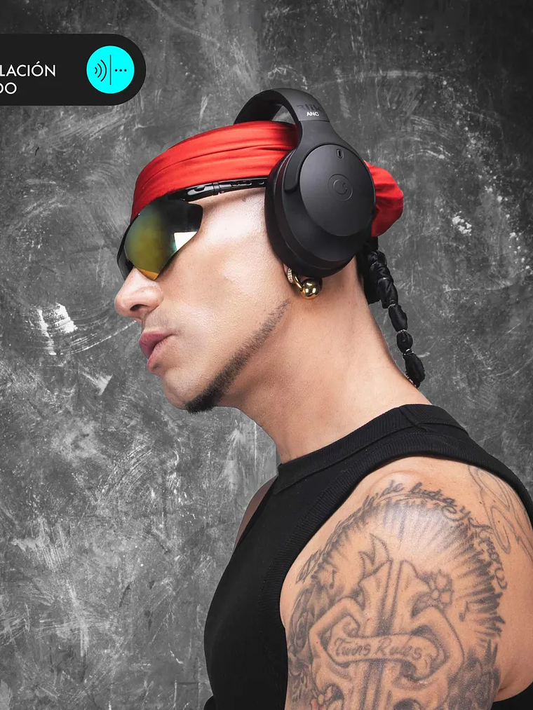 Audifonos Bluetooth Blik Powersoul Cancelación De Ruido 60H Negro 4