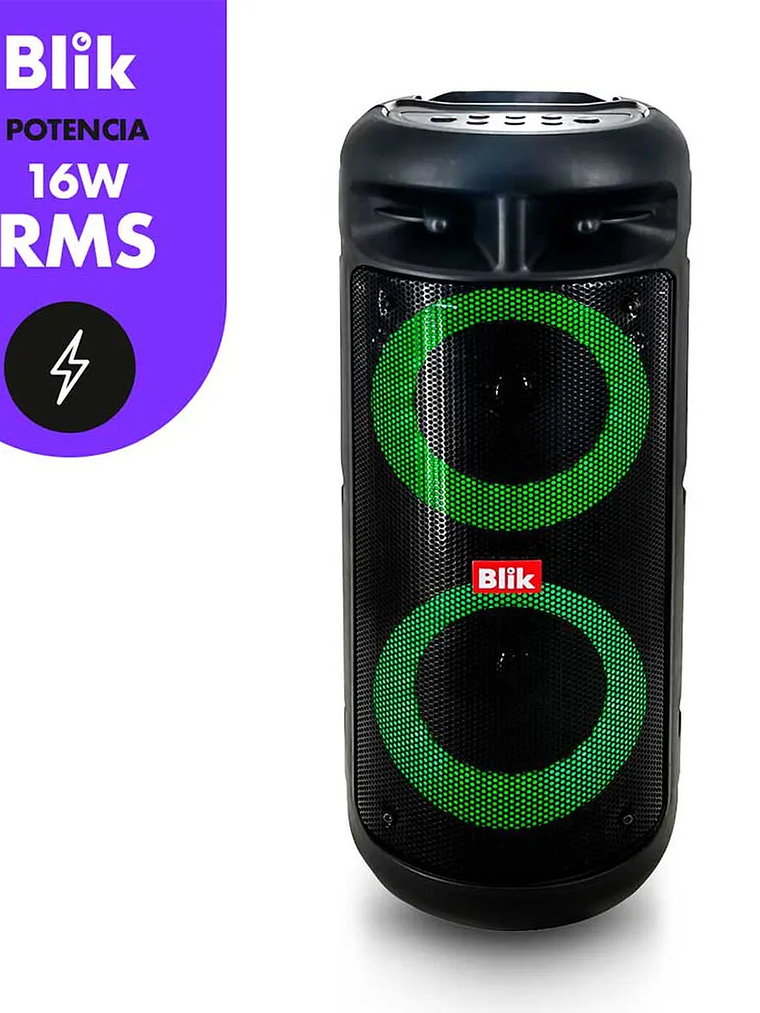 PARLANTE BT KARAOKE BLIK UPSOUND 3 CON MICROFONO 4