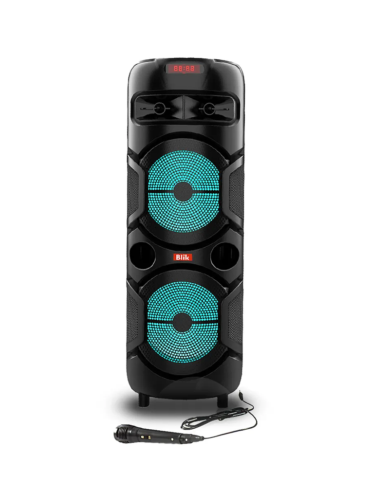 Parlante Bluetooth Karaoke Con Microfono Blik Wavemax2 1