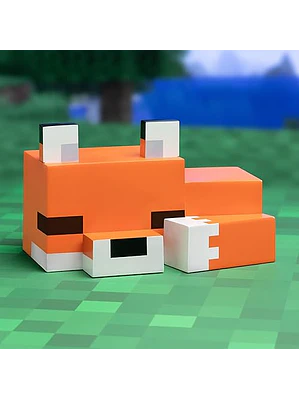 Lampara De Noche Zorro Minecraft Luz Decorativa Café