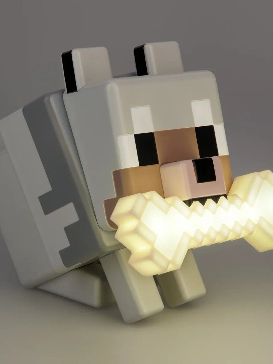 Lampara De Noche Luz Decorativa Minecraft Lobo 1