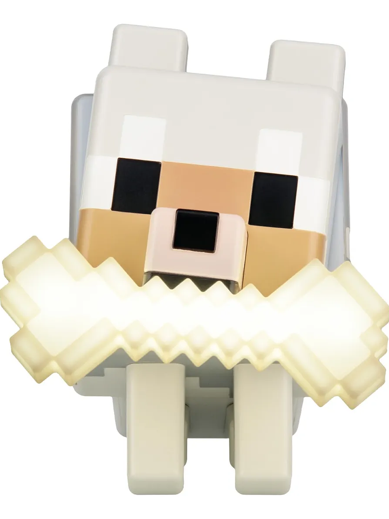 Lampara De Noche Luz Decorativa Minecraft Lobo 4