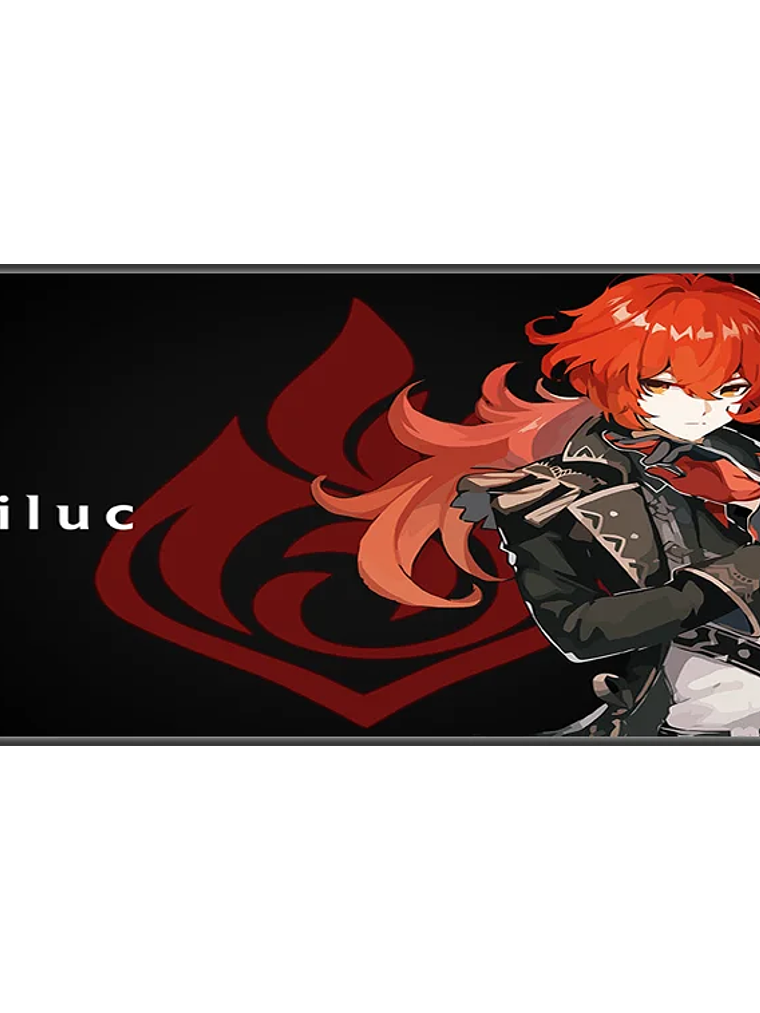 Mouse Pad Genshin Diluc XL 80x30 cm 1