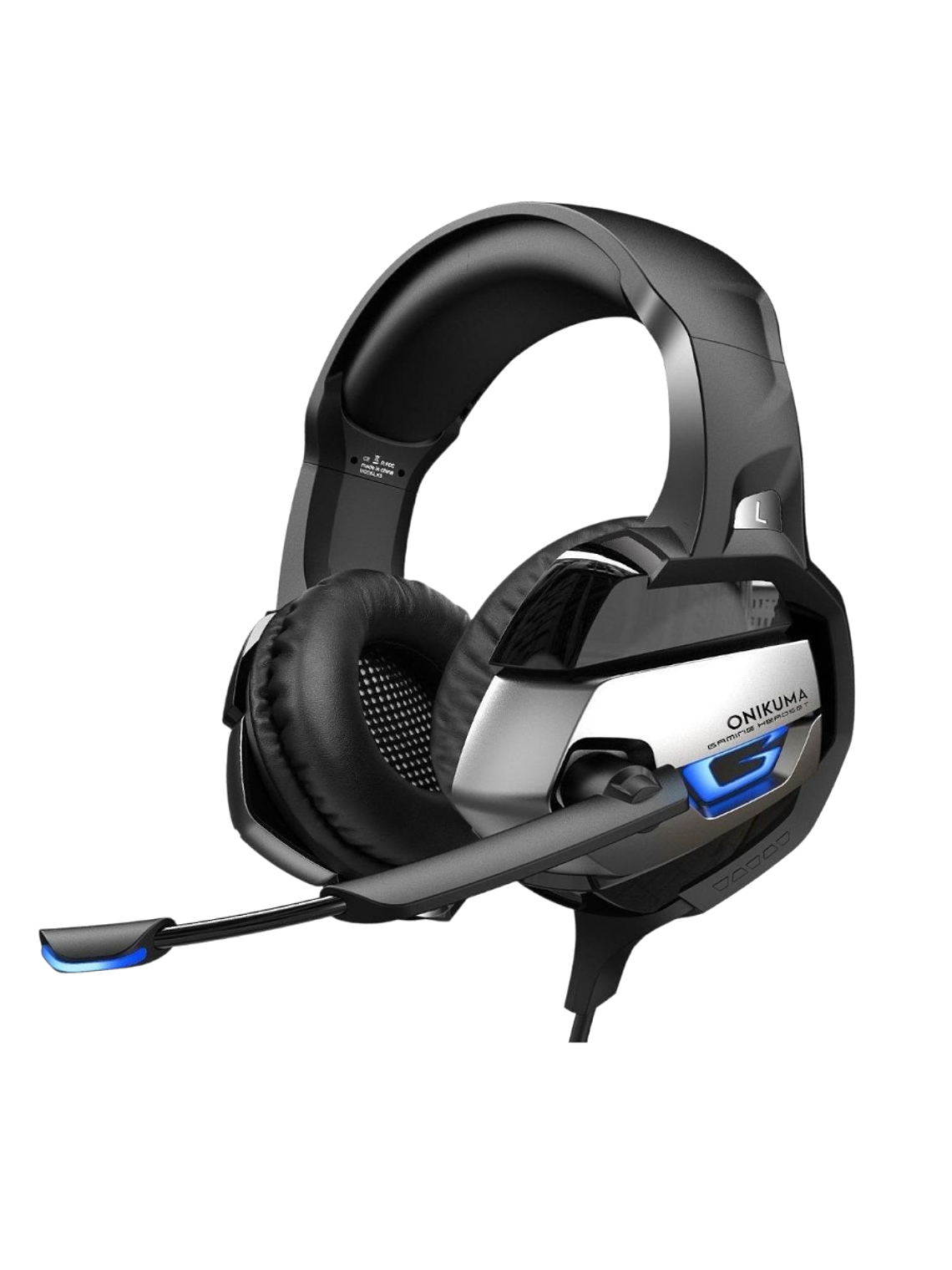 Audifonos Gamer Onikuma K5 Black Luz LED 1