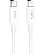 Cable tipo C a Tipo C Vidvie 60W Max blanco - Miniatura 1