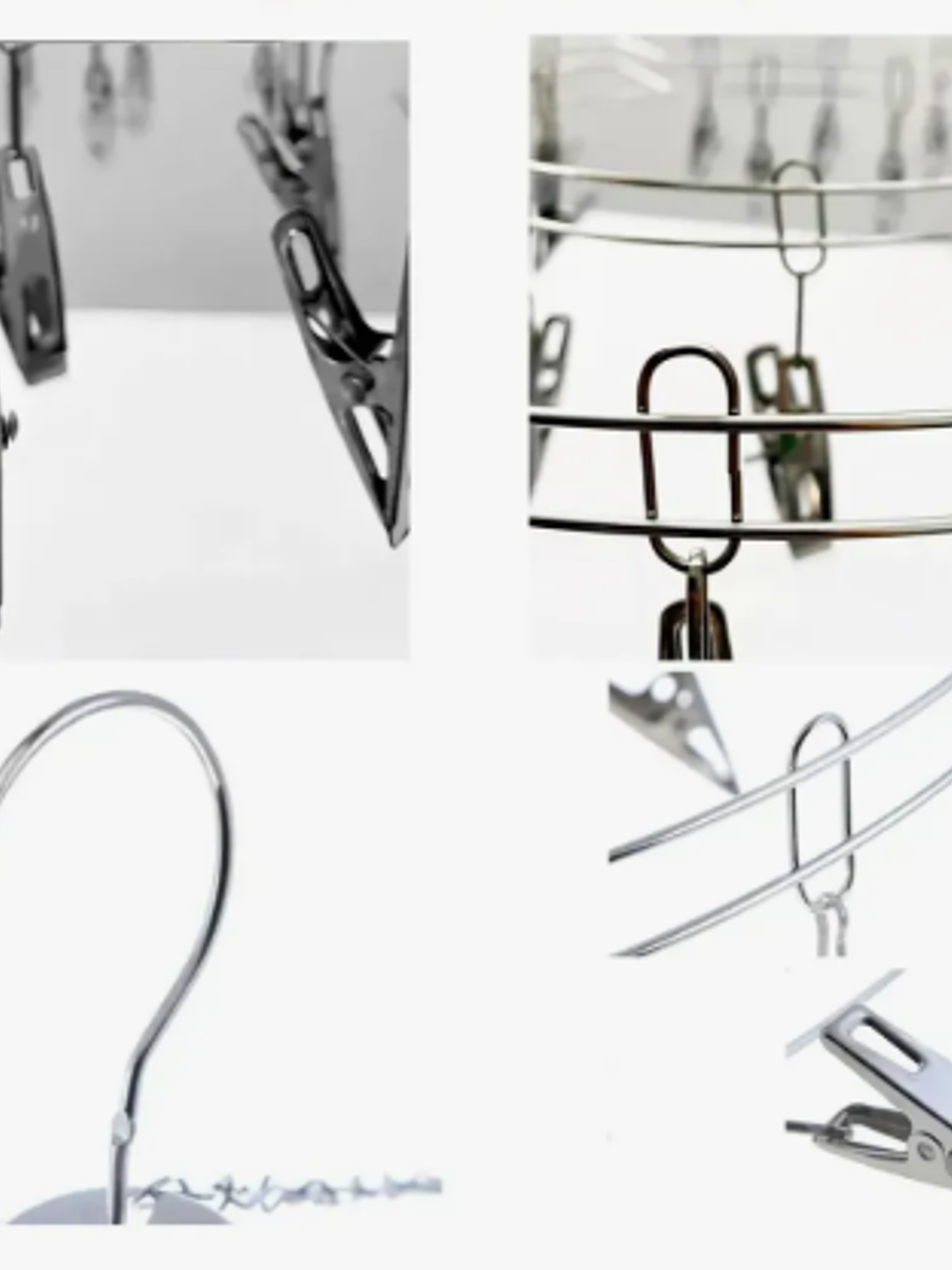 Colgador Ropa Interior 20 Pinzas Tendedero Metálico Calcetín 3