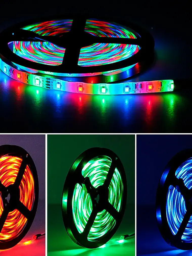 Tira Cinta 300 Led 5mt Rgb 2835 4
