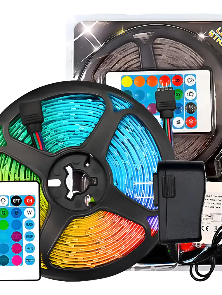 Tira Cinta 300 Led 5mt Rgb 2835 3