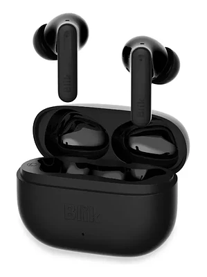 Audífonos Bluetooth Blik Air700 negros 40H de batería ENC IPX4 Bajos Profundos Diseño Compacto