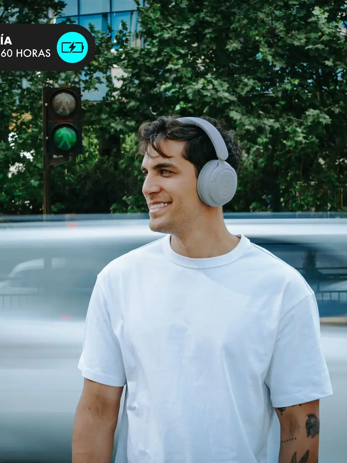 Audífonos Bluetooth Blik Soul900 Cancelación de Ruido 60hrs Gris 4