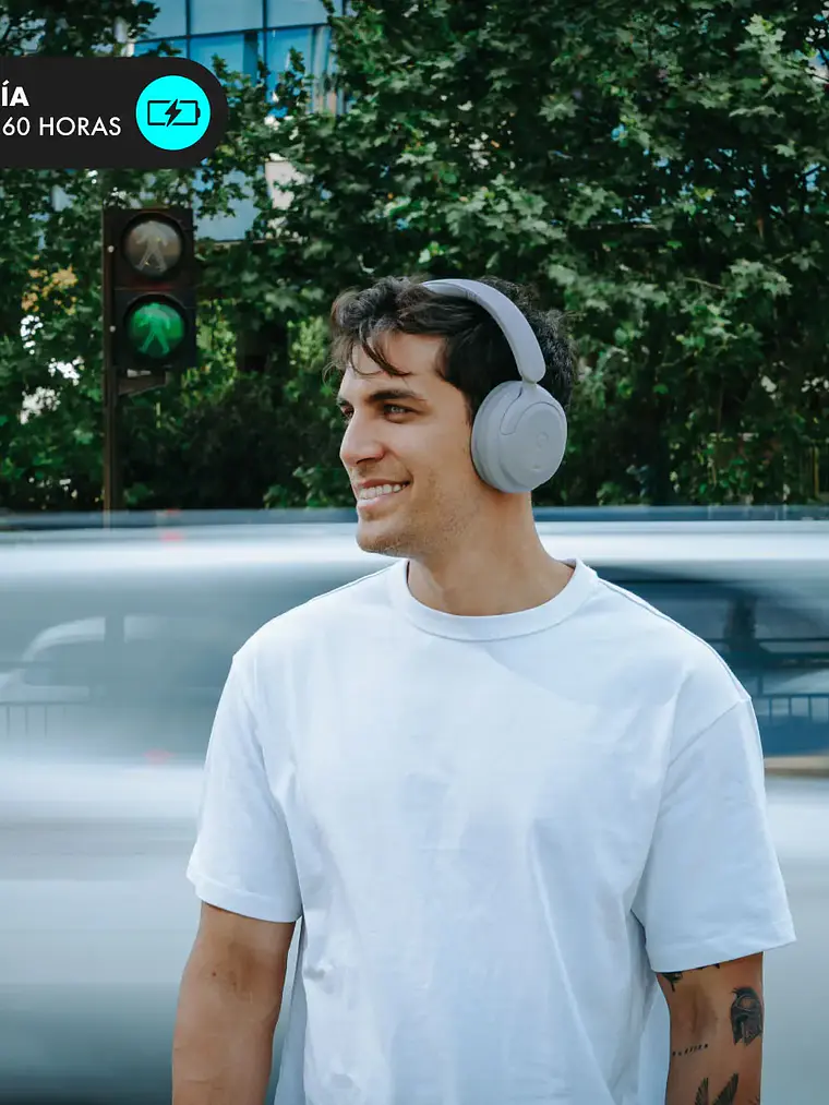 Audífonos Bluetooth Blik Soul900 Cancelación de Ruido 60hrs Gris 4