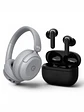 PACK Audifonos Bluetooth Blik Soul900 Gris Cancelación De Ruido 60H + Audífonos Bluetooth Inalámbricos Blik Air700 40H ENC - Miniatura 1
