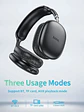 Audífono Bluetooth Hoco W35 Air 45hrs Para iPhone O Android Color Negro - Miniatura 3