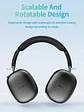 Audífono Bluetooth Hoco W35 Air 45hrs Para iPhone O Android Color Negro - Miniatura 4