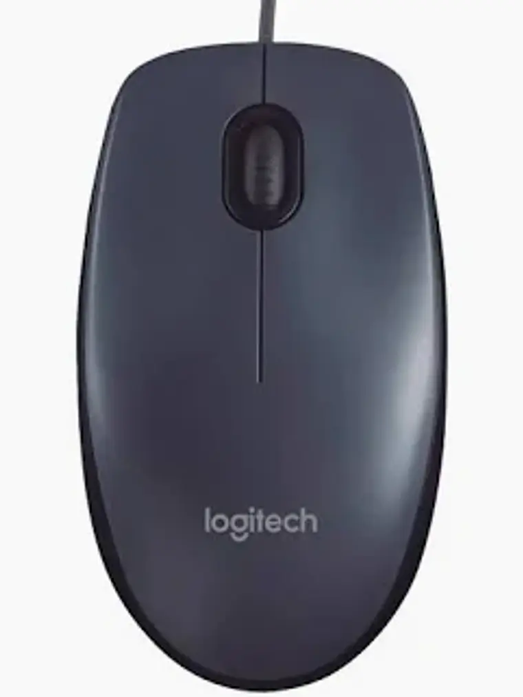 Mouse Alambrico Usb Logitech M90 Negro 1