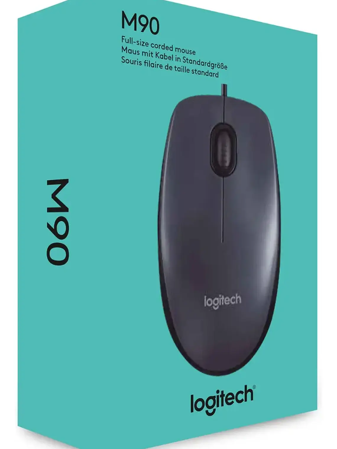 Mouse Alambrico Usb Logitech M90 Negro 4
