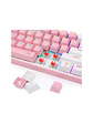 Teclado gamer Redragon Fizz QWERTY Red inglés US color rosa y blanco con luz RGB - Miniatura 4