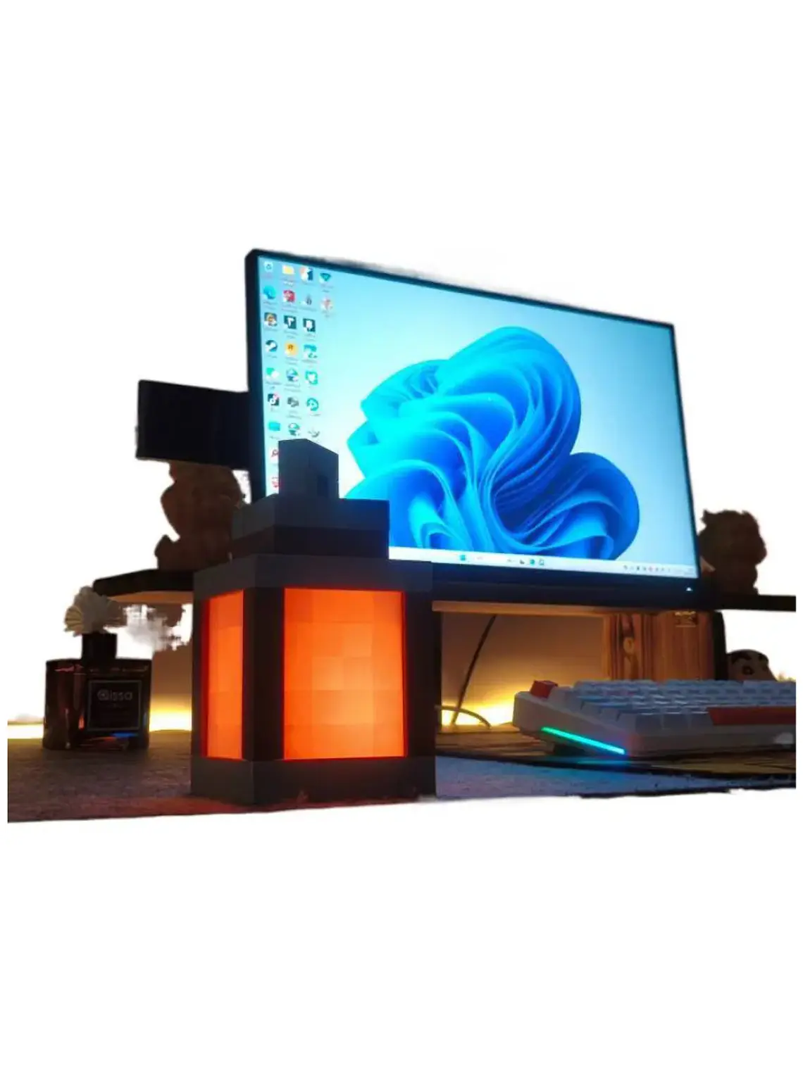 Minecraft Lampara Farol con control remoto 2