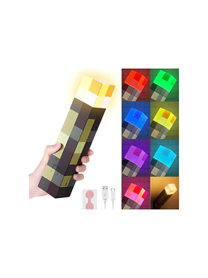 Lampara Minecraft decorativa antorcha