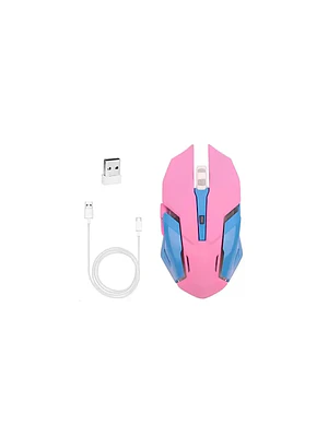 Mouse gamer inalambrico Rosa electro movil