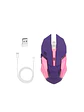 Mouse gamer inalambrico morado electro movil - Miniatura 1