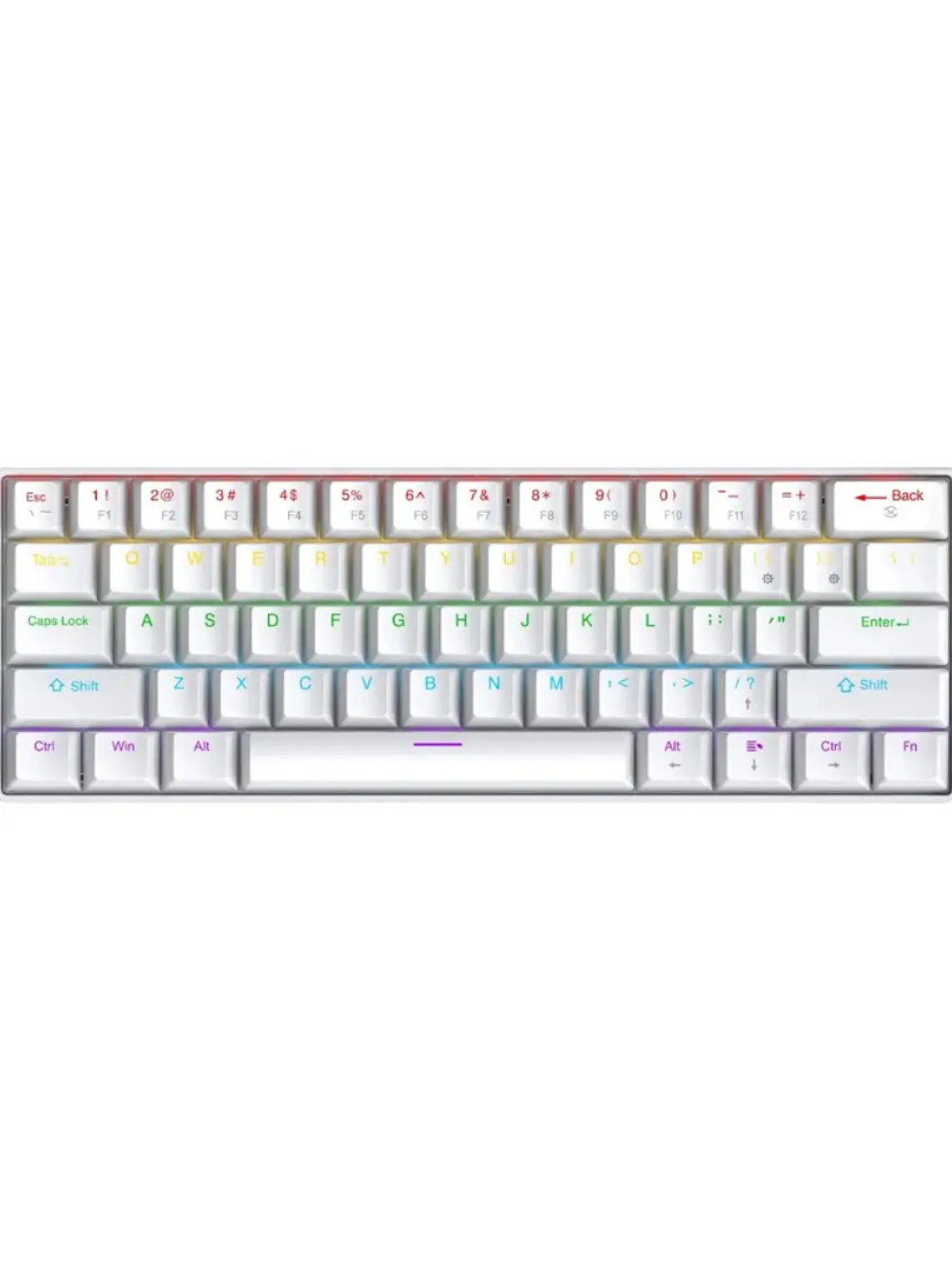 Teclado Mecánico Gamer APAYADO K61 WH 1