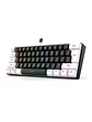 Teclado Mecanico 60% Gamer 61 teclas G70 blanco y negro - Miniatura 1