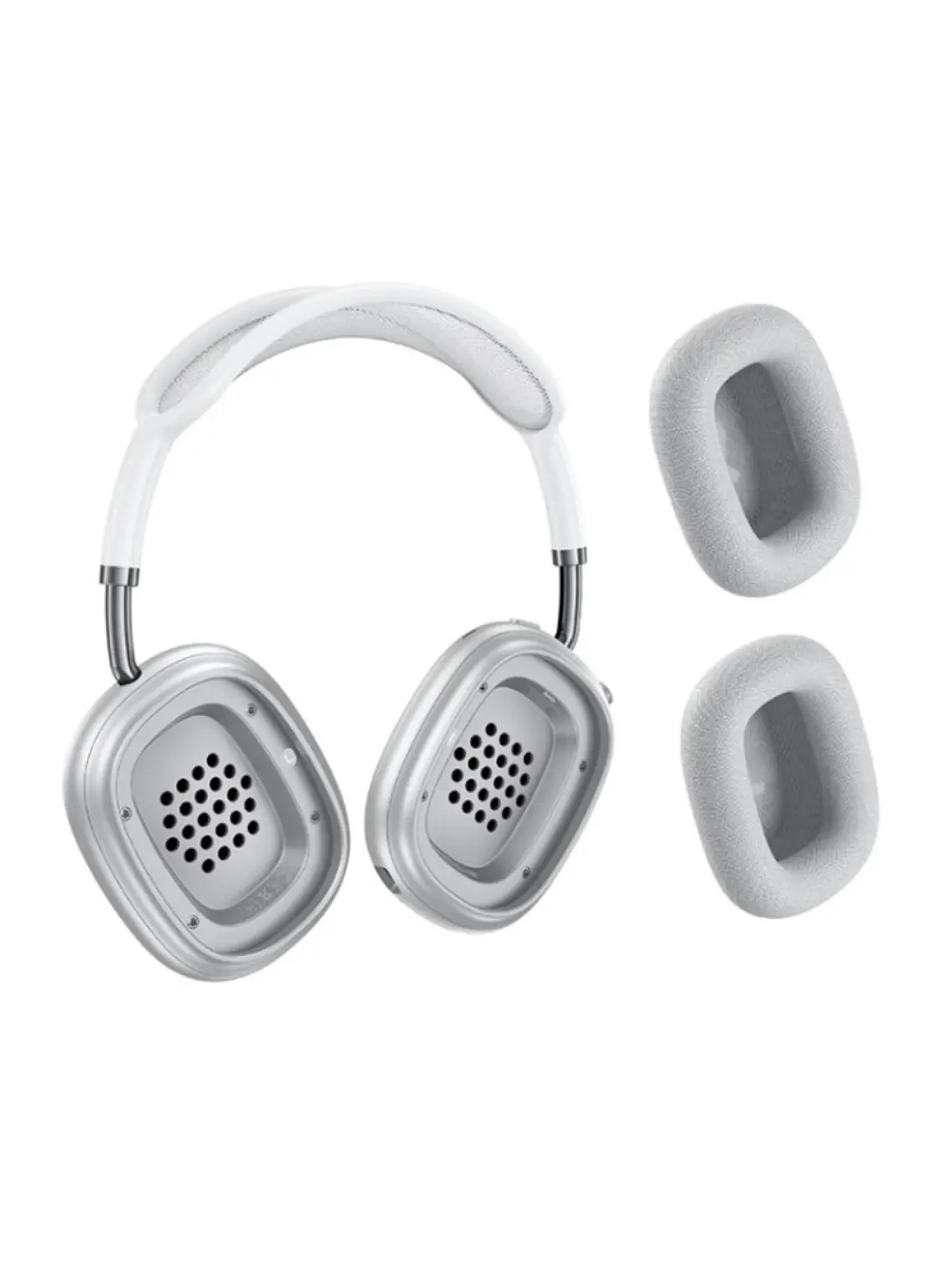Audífonos Inalámbricos Hoco W65 Bluetooth con Micrófono y Cancelación de Ruido color plata 3