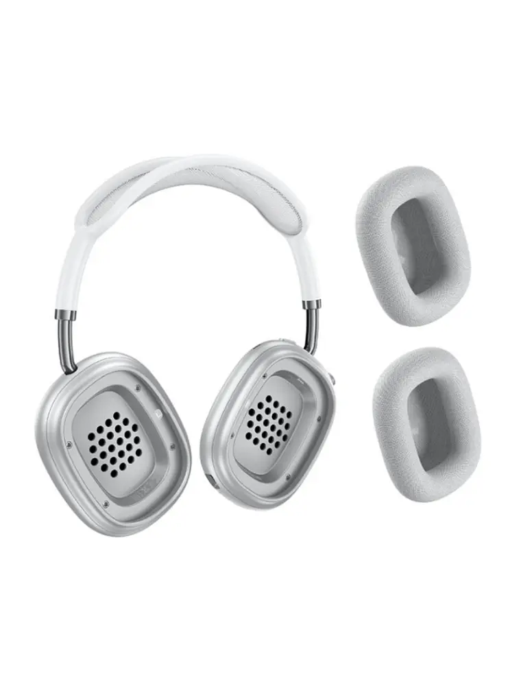 Audífonos Inalámbricos Hoco W65 Bluetooth con Micrófono y Cancelación de Ruido color plata 3