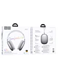 Audífonos Inalámbricos Hoco W65 Bluetooth con Micrófono y Cancelación de Ruido color plata - Miniatura 2