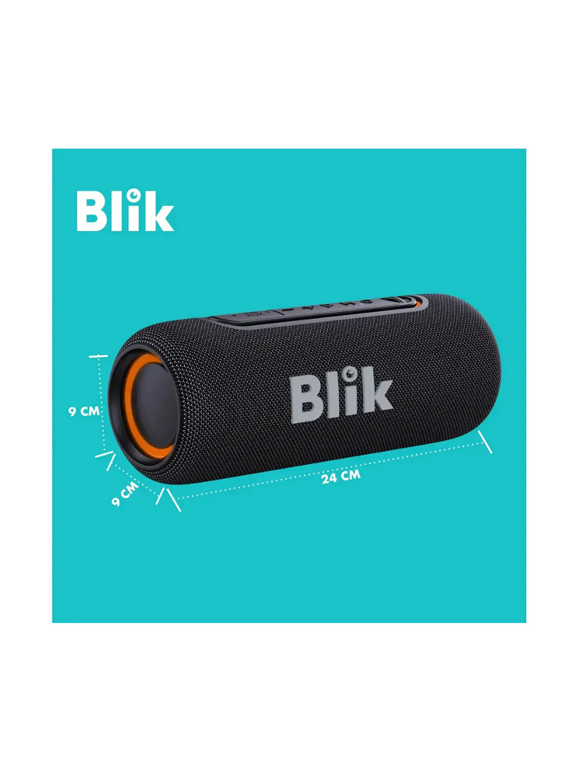 Parlante Bluetooth Portátil Blik Live Negro 10W  2