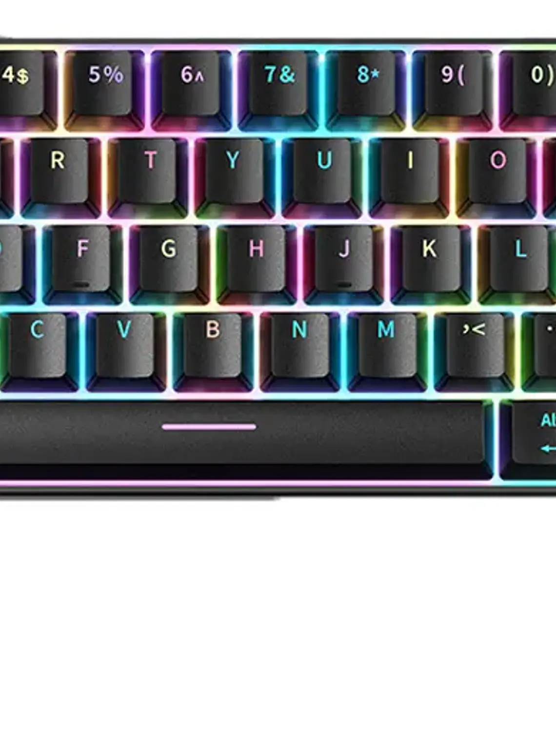 Teclado Gamer Mecánico 61 Teclas Rgb 22 Anti-ghosting 1