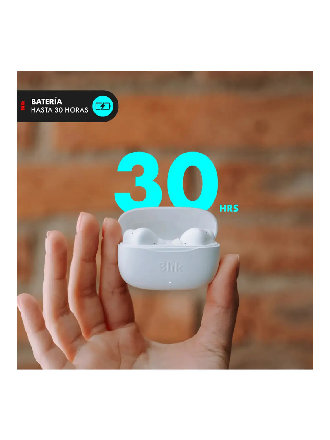 Audifonos Bluetooth Inalámbricos Blik Air500 Blanco 3