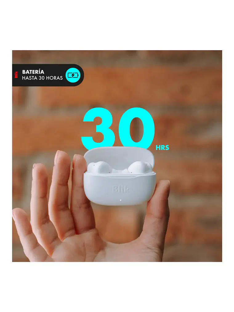 Audifonos Bluetooth Inalámbricos Blik Air500 Blanco 3