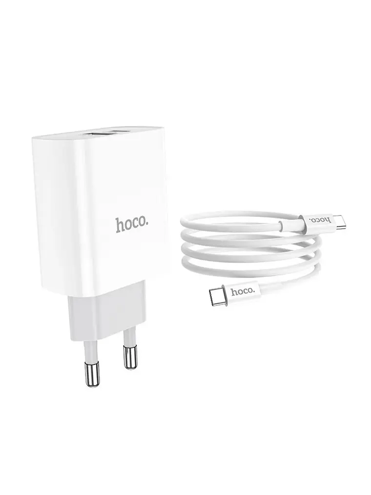 Cargador Dual Usb + UsbC Carga Rapida 20W - Hoco C80a 3