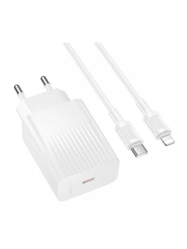 Cargador Borofone Ba75a 30w  Tipo C a Lightning Para Iphone 1