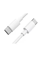 Cable Hoco X51 Data Tipo C A Tipo C 100w 1m Blanco - Miniatura 1