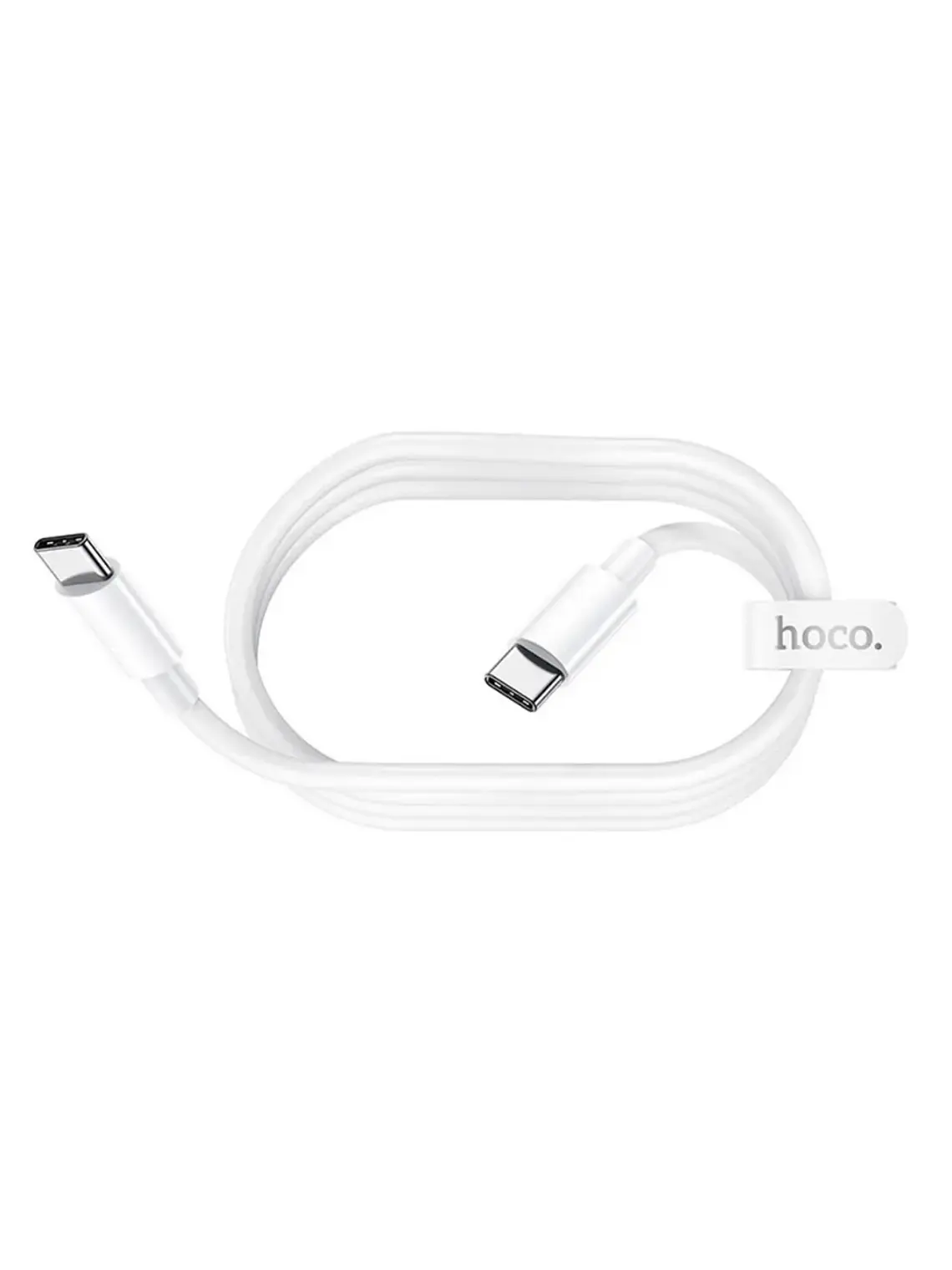 Cable Hoco X51 Data Tipo C A Tipo C 100w 1m Blanco 3