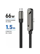 Cable Super Carga Rapida 66w Tipo C a C Soporte Plegable - Miniatura 1