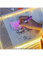 Pizarra Mágica Led Tablero Niños 7 Plumones Juguete - Miniatura 3