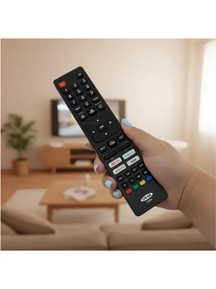 Control Remoto Universal IRM Negro Botón Disney+ y Prime Video Model 13604 2