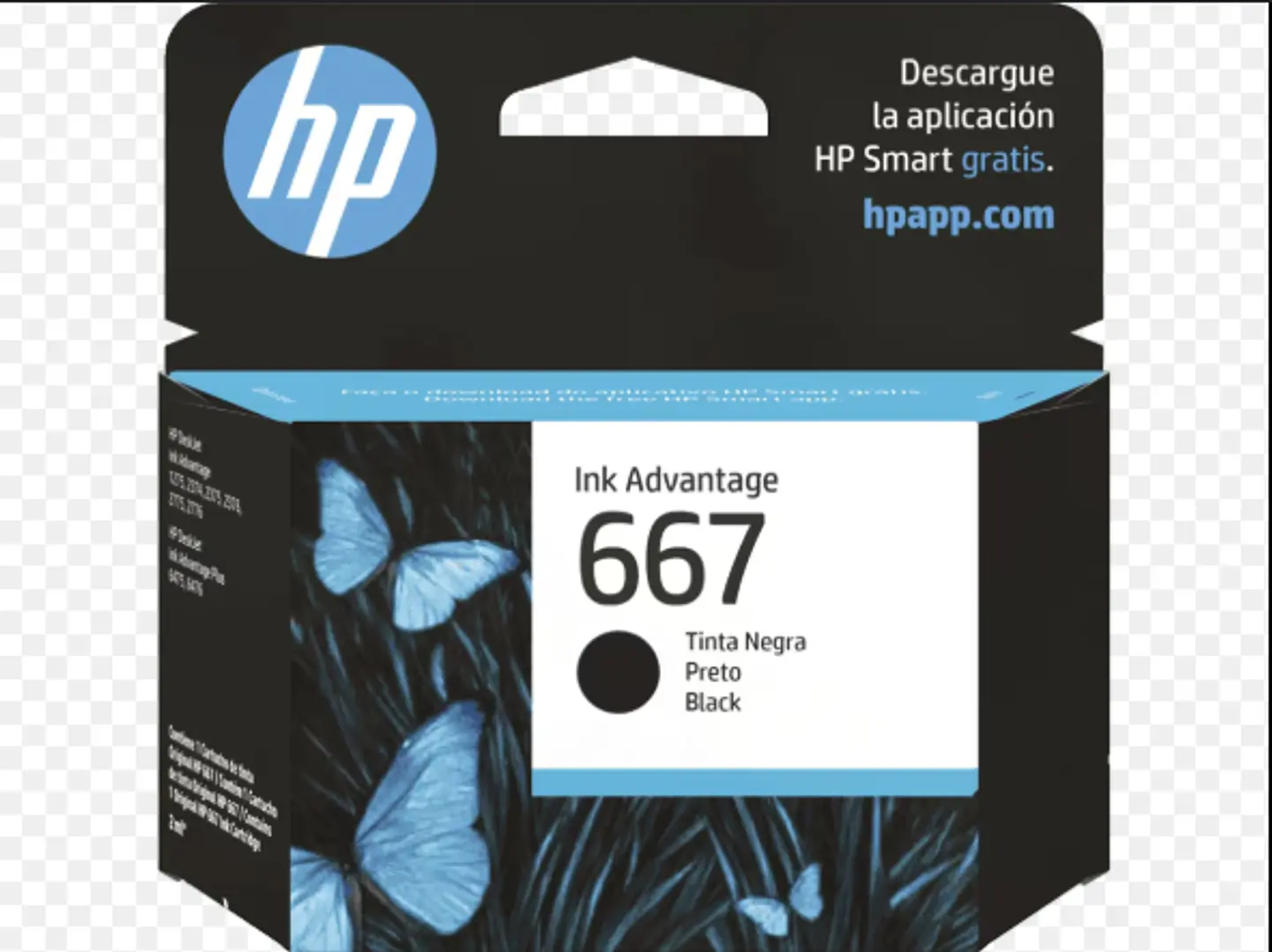 TINTA HP 667 NEGRA 1
