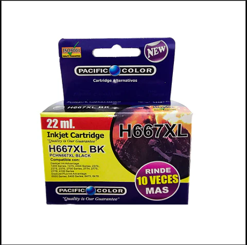 TINTA PACIFIC COLOR 667 XL NEGRA