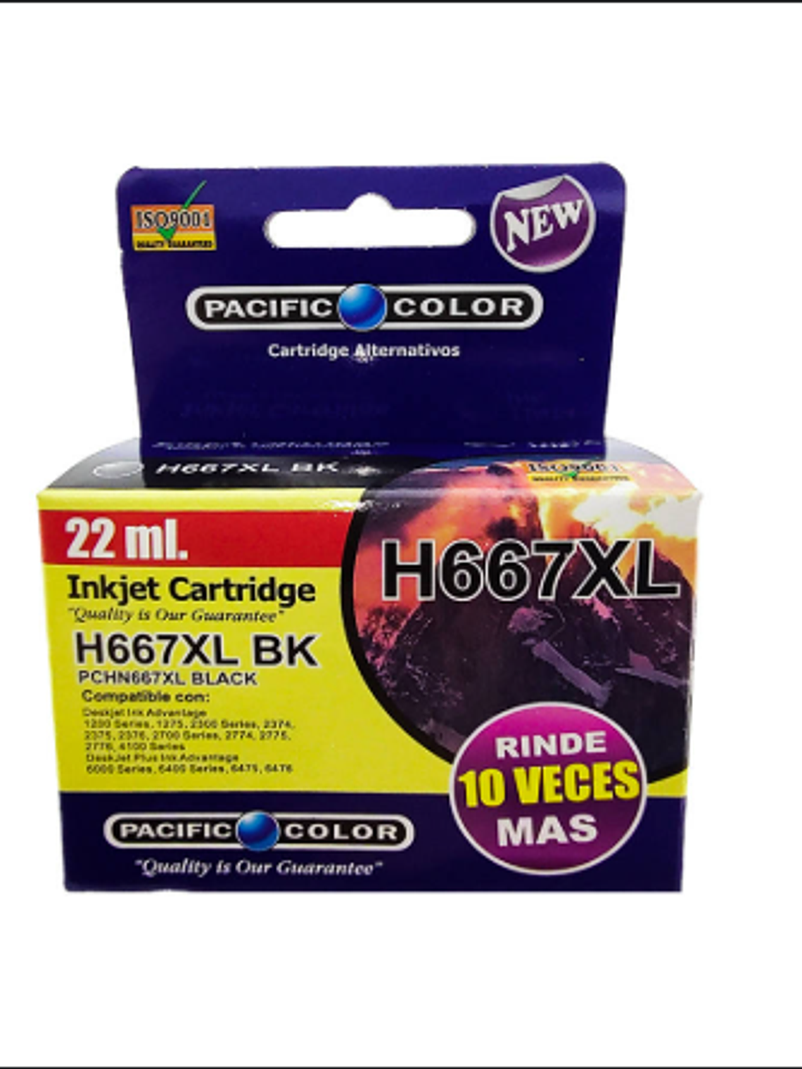 TINTA PACIFIC COLOR 667 XL NEGRA 1
