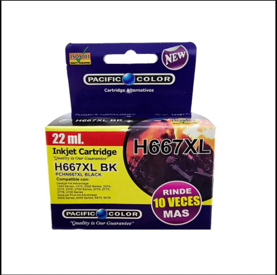 TINTA PACIFIC COLOR 667 XL NEGRA 1